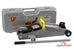 Домкрат подкатной 2т в кейсе высота 135-380