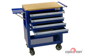 Сервисная инструментальная тележка 4 секции