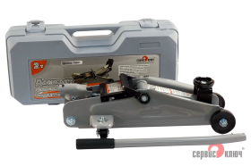 Домкрат подкатной 2т в кейсе высота подъема 135-330мм