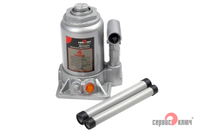 Домкрат 4т бутылочный ДВУХШТОКОВЫЙ высота 160-380