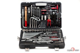 СЕРВИС КЛЮЧ Набор инструмента (142 предмета) (12 граней)
