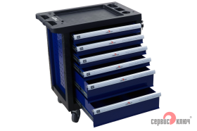 Сервисная инструментальная тележка 6 секций