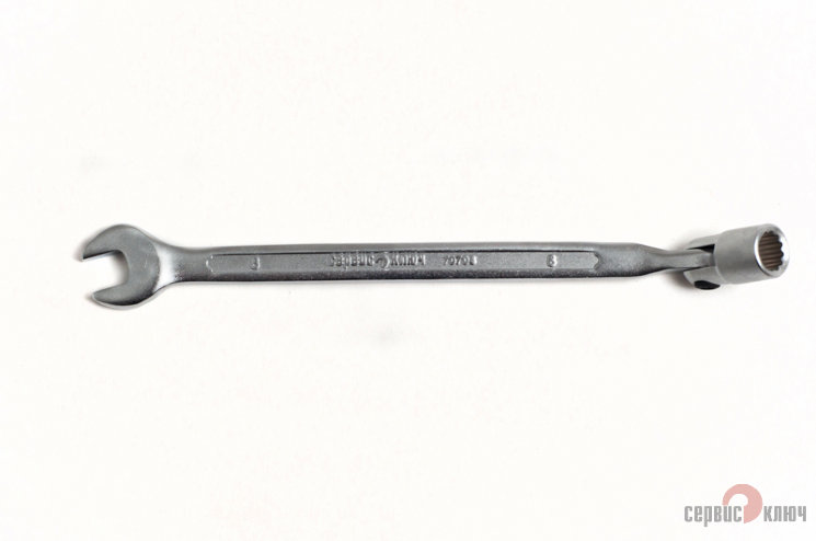 Ключ рожковый с карданной головкой 8 мм PROFFI удлиненный