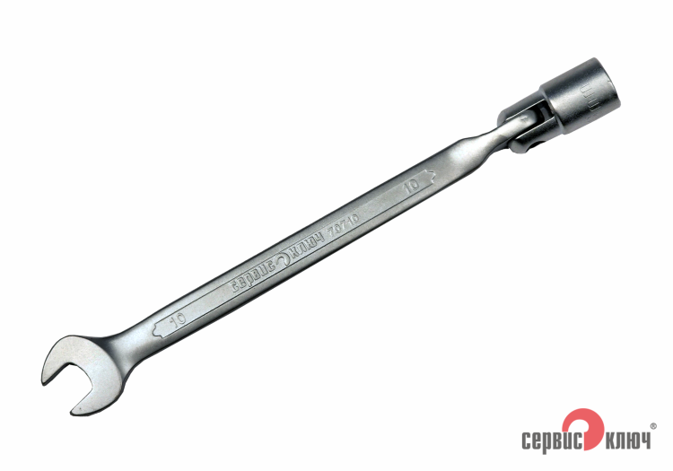 Ключ рожковый с карданной головкой 10 мм PROFFI удлиненный