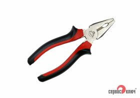 Пассатижи 160мм с красно-черной ручкой