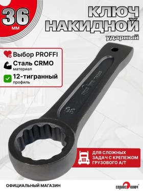 Ключ силовой накидной 36мм