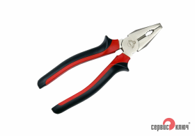 Пассатижи 180мм с красно-черной ручкой