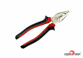 Пассатижи 200мм с красно-черной ручкой