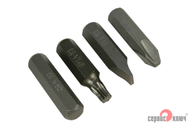 Набор бит для ударной отвертки под головку 10мм 4 предмета
