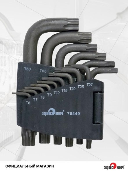 Набор Г-образных звездочек torx 15 предметов