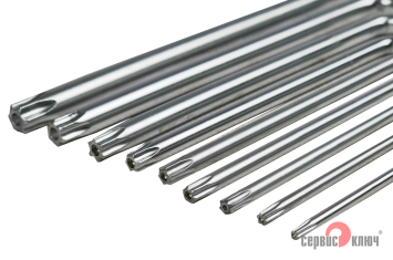 Набор Г-образных звездочек torx с отверстием на конце 9 предметов Proffi