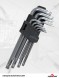Набор Г-образных звездочек torx с отверстием на конце 9 предметов Proffi