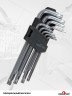 Набор Г-образных звездочек torx с отверстием на конце 9 предметов Proffi
