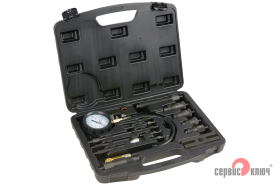 Прибор для измерения компрессии в дизельных двигателях с насадками