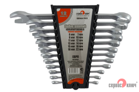 Набор ключей 12 предметов (6,7,8,10,11,12,13,14,15,16,18,22) ЕВРО холодный штамп CR-V