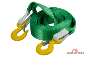 Трос ленточный 6т в пакете СУПЕРУСИЛЕННЫЙ 5м