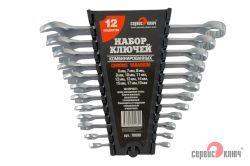 Набор ключей 12 предметов PROFFI (6.7.8.9.10.11.12.13.14.15.17.19.) холодный штамп CR-V