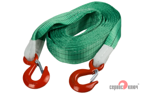 Трос ленточный 10т в пакете СУПЕРУСИЛЕННЫЙ 5м