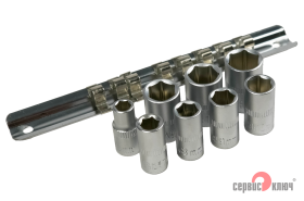 Набор головок 8 предметов 1/4