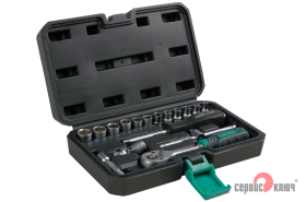 СЕРВИС КЛЮЧ Набор инструментов (17 предметов) головки 1/4