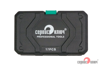 СЕРВИС КЛЮЧ Набор инструментов (17 предметов) головки 1/4